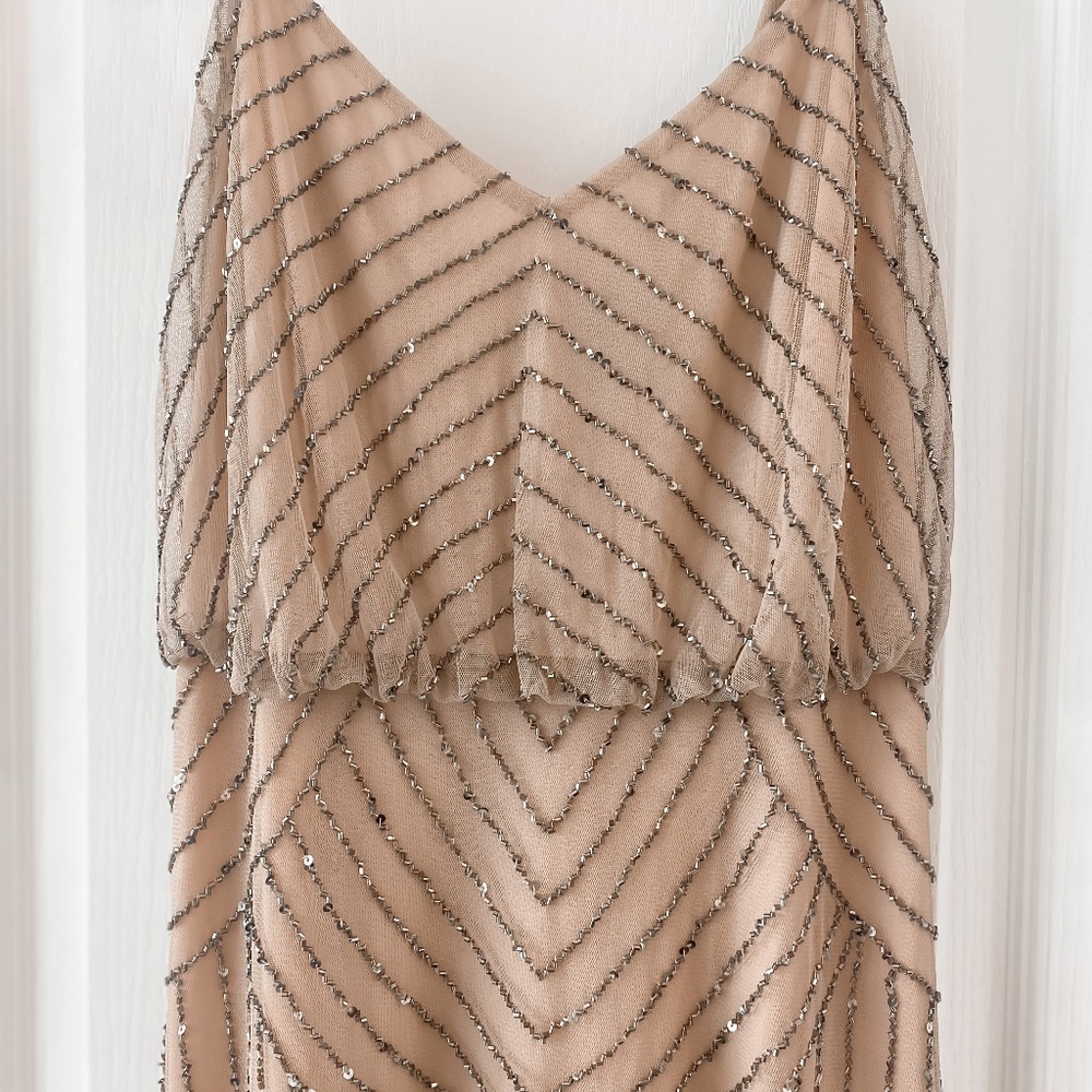 Size 8 Adriana Papell Beaded Dress